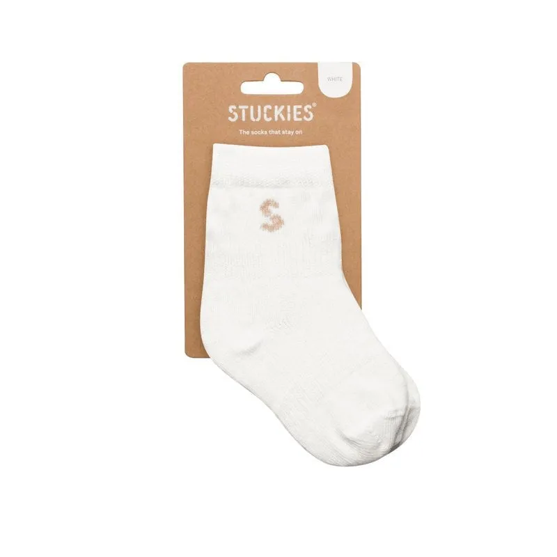 Köp 2 få 20% | Stuckies Strumpor White Utan anti-slip 10/15 0-6 mån