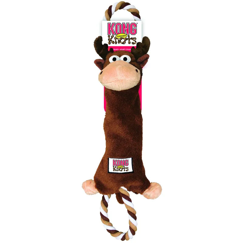 Hundleksak KONG Tugger Knots Älg 47 cm