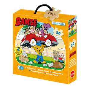 Bamse SkurkBarnpussel TräBarnpussel 30 Bitar Kärnan
