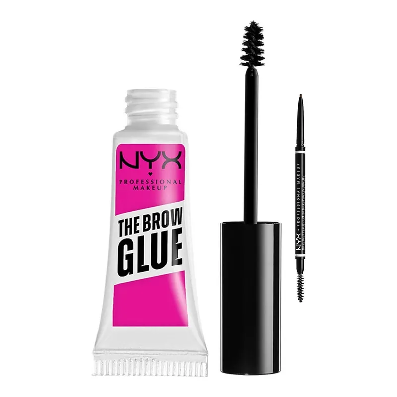 NYX Professional Makeup Micro Brow Pencil Ash Brown + Control Freak Eyebrow Gel