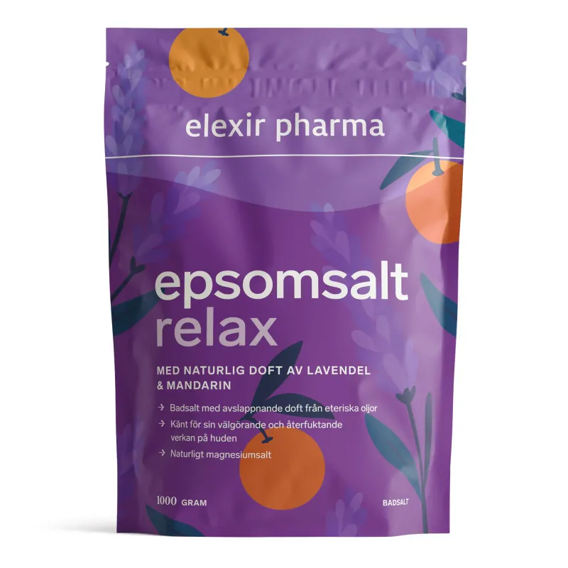 Elexir Pharma Epsomsalt med doft, 1000 g