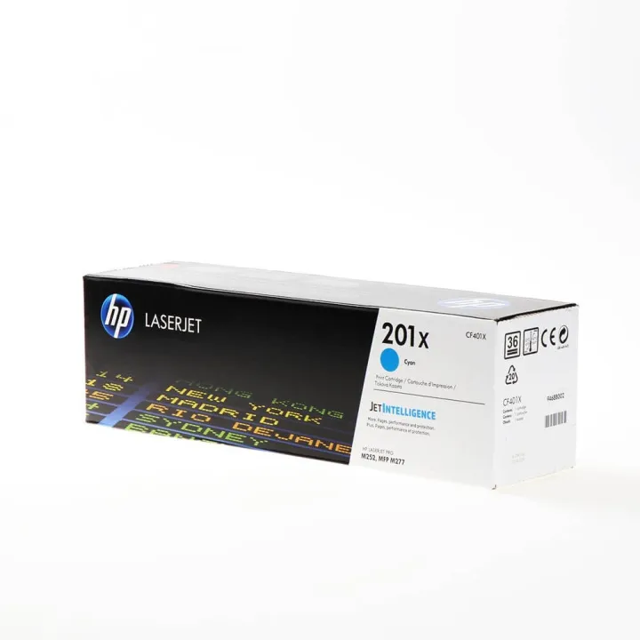 HP 201X cyan original LaserJet-tonerkassett med hög kapacitet