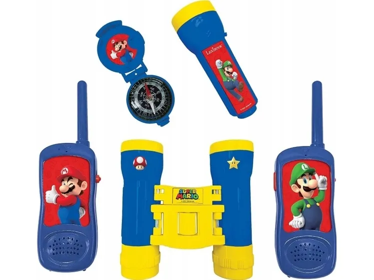 Super Mario – Äventyrarsats – Walkie-Talkie-intervall 120m, kikare och kompass