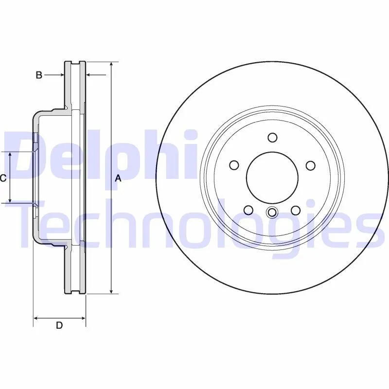 Bromsskiva DELPHI BG9163C