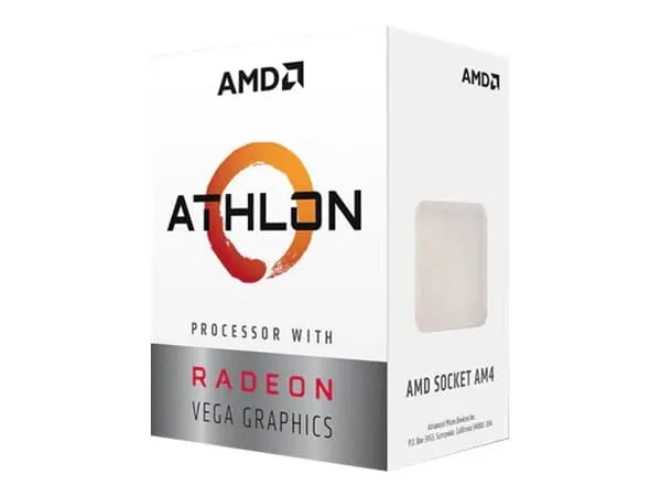AMD Athlon 3000G processor, 2 kärnor, 4 trådar, 3,5 GHz, Socket AM4, Box