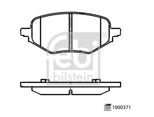Bromsbelägg FEBI BILSTEIN 1000371