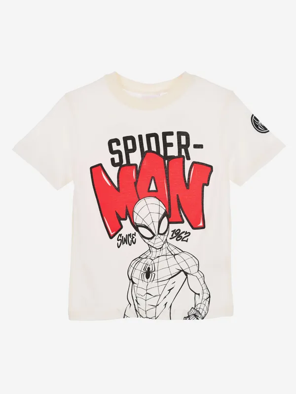 Marvel Spider-Man T-shirt, Vit, 116-122