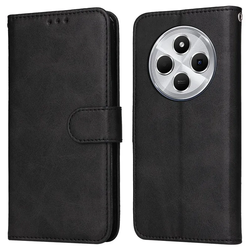 SKALO Xiaomi Redmi 14C PU-Läder Plånboksfodral #4653