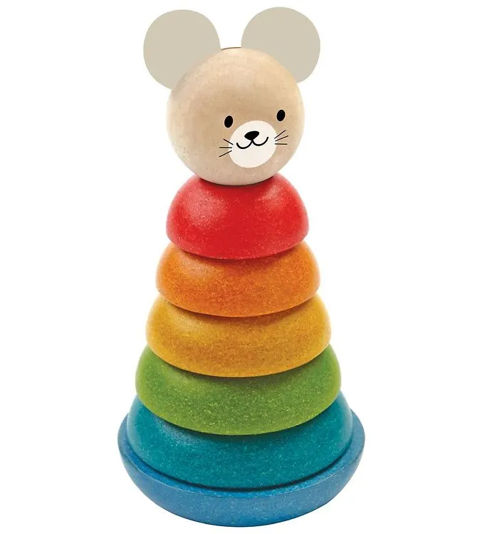 PlanToys Stapelringar - Flerfärgad