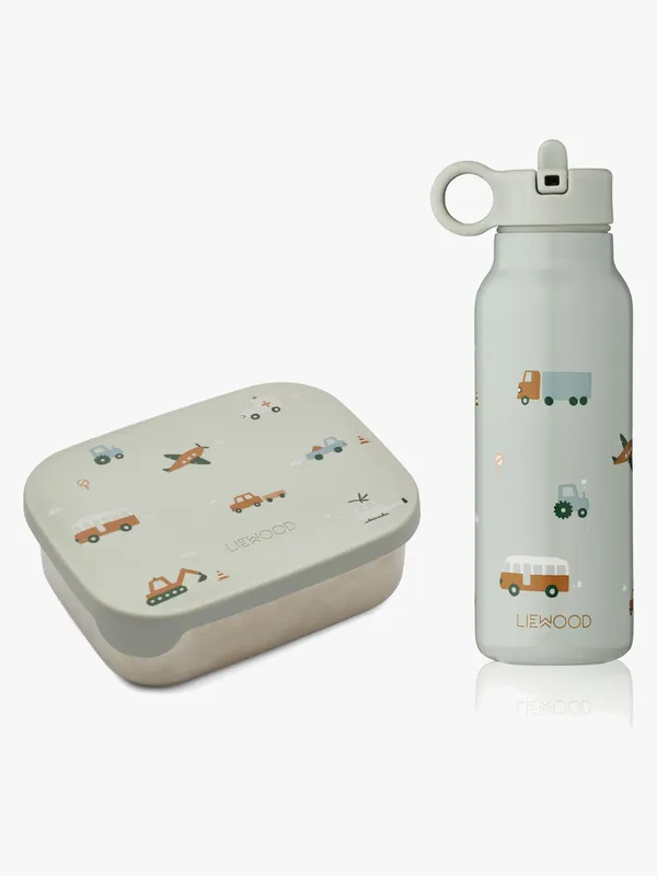 Arthur Lunchbox Vehicles Dove Blue Liewood