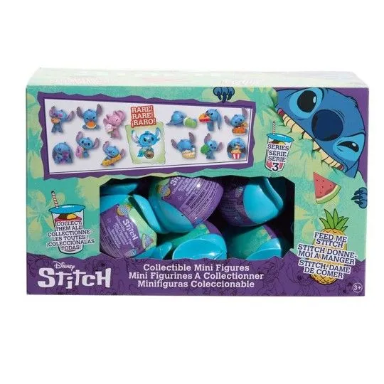 Disney Stitch Blind Capsule Food Figures 5cm Asst.
