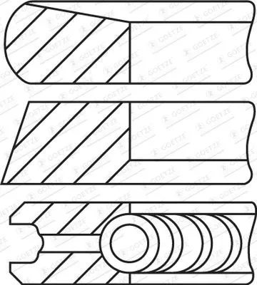 Kolvringsats GOETZE ENGINE 08-435200-00