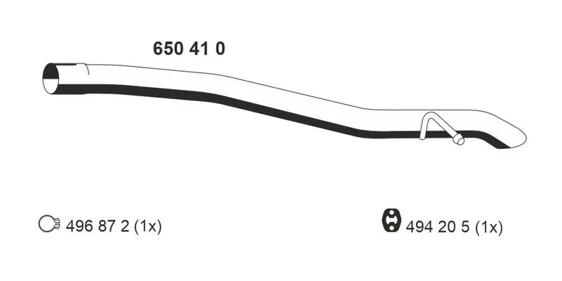 Avgasrör ERNST 650410