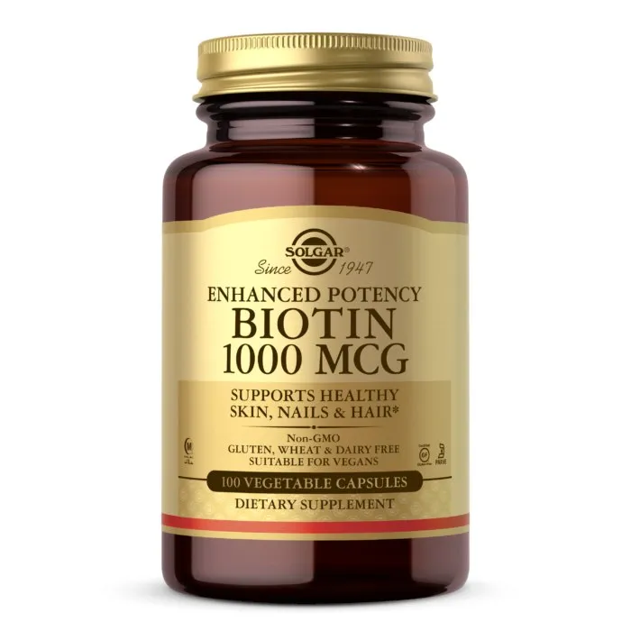 Solgar - Biotin, 1000 mcg, 100 kapslar