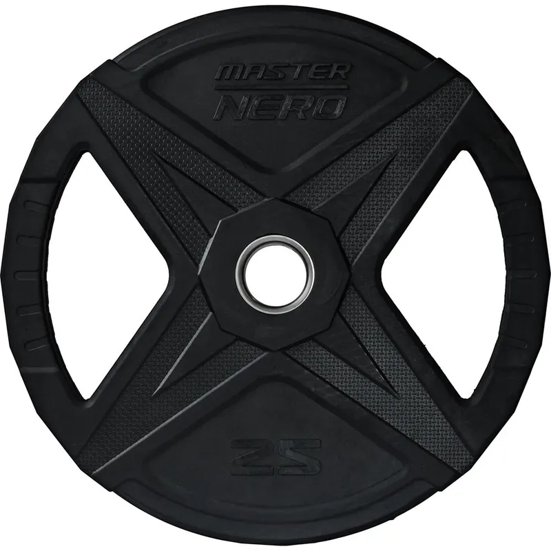 Master Fitness Nero Rubber Plate, Viktskivor gummerade (#5940)