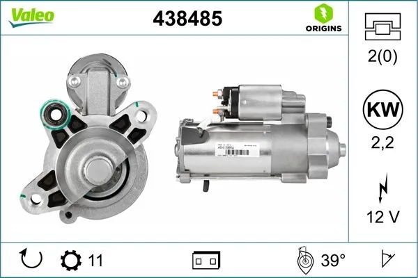 Startmotor VALEO 438485