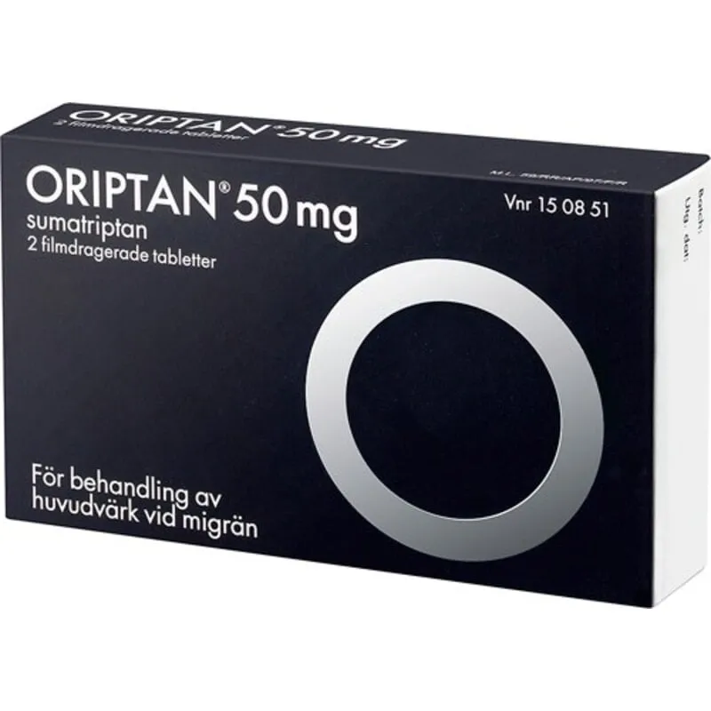 Oriptan, filmdragerad tablett 50 mg 2 st