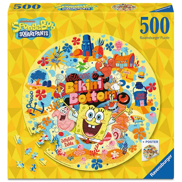 Sponge Bob Runt Pussel 500 Bitar Ravensburger
