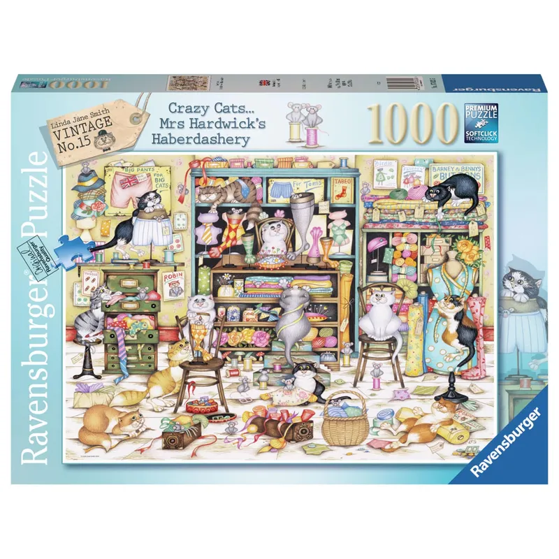 Ravensburger Crazy Cats Haberdashery 1000p