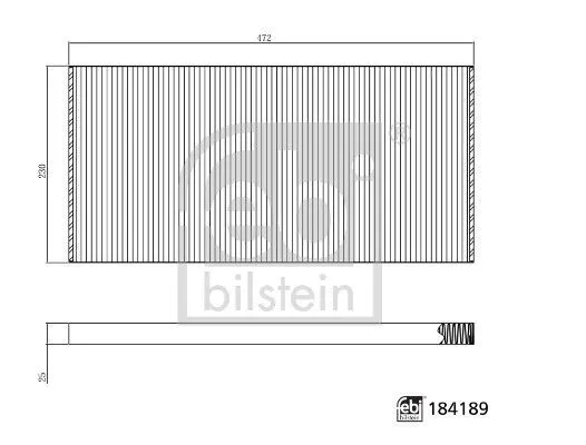 Kupéfilter FEBI BILSTEIN 184189