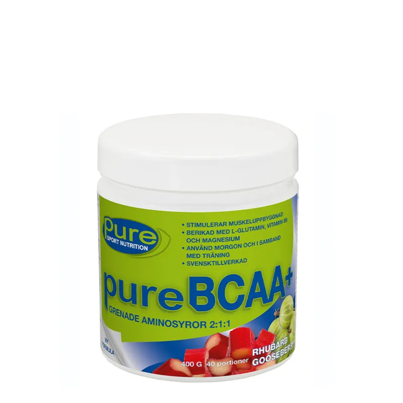 Pure Sport Nutrition pure BCAA+ Rhubarb Gooseberry 400 g