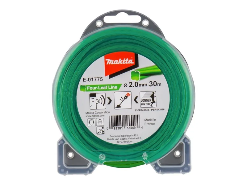 Makita E-01775 Trimmertråd fyrklöver 2 mm x 30 m