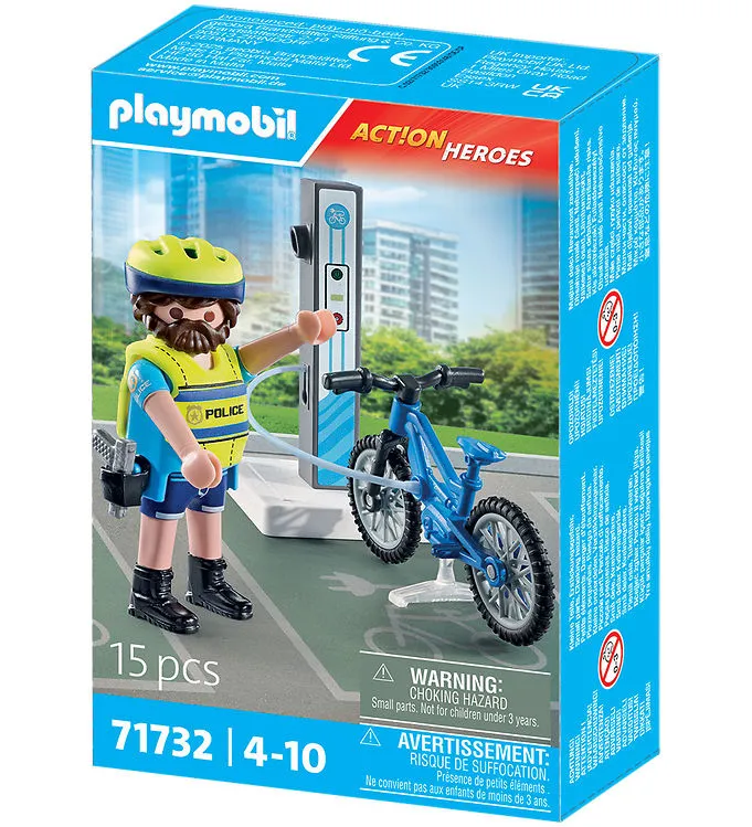 Playmobil Action Heroes – Poliscykelpatrull – 71732 – 15 Delar