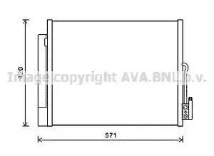 Kondensor, klimatanläggning AVA COOLING SYSTEMS OL5560D