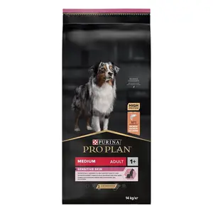 Medium Adult Sensitive Skin Salmon hundfoder - 14 kg