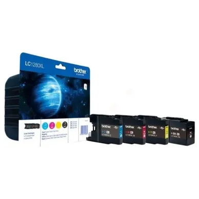 Brother LC1280XLVALP Bläckpatron Value Pack Incl BK/C/M/Y High Capacity