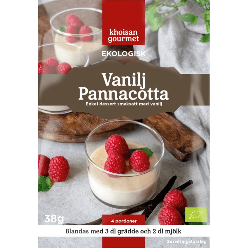 Khoisan Gourmet Pannacotta Vanilj EKO 38 g