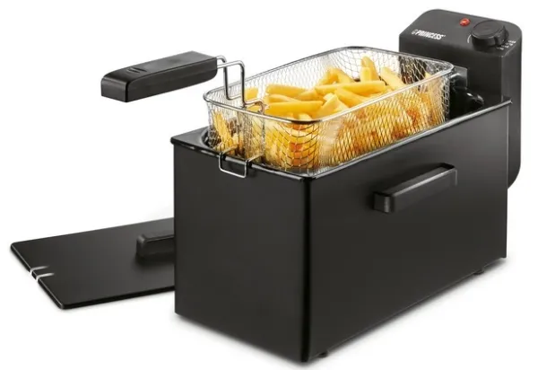 Fritös 3l 182727 Rostfritt stål. Svart