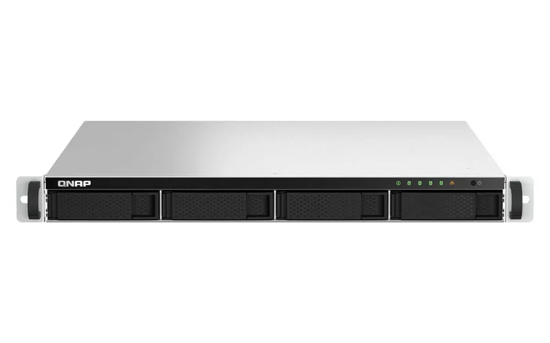 Qnap Ts-464u-rp Nas Rack (1u) Intel® Celeron® N5095 8 Gb Ddr4 0 Tb Qnap Turbo System Aluminium, Svart
