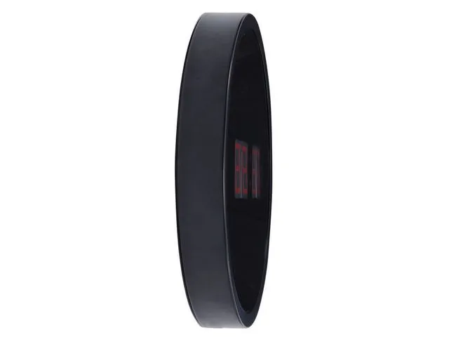 Väggklocka LED Ø 30 cm svart/röd