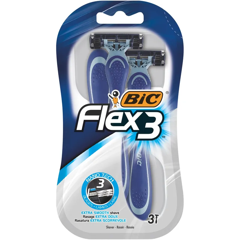 BIC Flex 3 Rakhyvlar 3 st