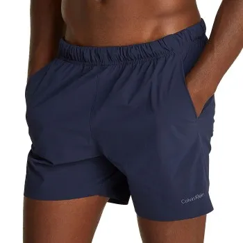 Calvin Klein Badbyxor Medium Drawstring Swim Short CK Tech Mörkblå nylon Large Herr