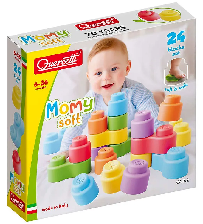 Quercetti Byggklossar - 24 st. - Mamma Soft