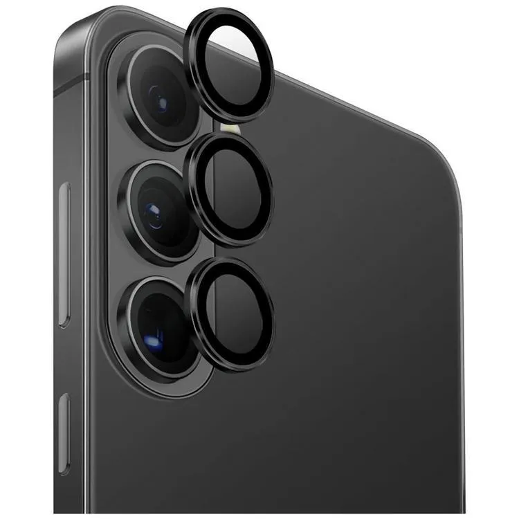 UNIQ Kameralinsskydd För Galaxy S26/S26 Plus Optix Aluminium – Svart