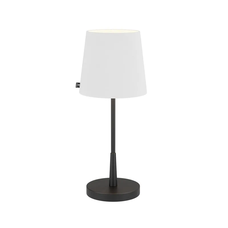 by Rydéns, Lumi bordslampa H: 48,5cm matt svart/vit