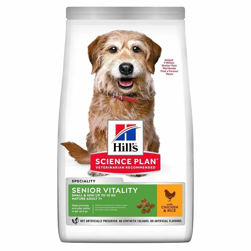 Senior Vitality Small & Mini Mature Adult 7+ hundfoder med kyckling & ris - 6 kg
