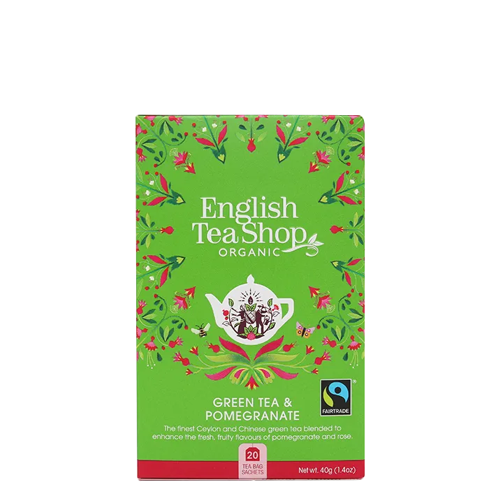 English Tea Shop Grönt te Granatäpple 40 g