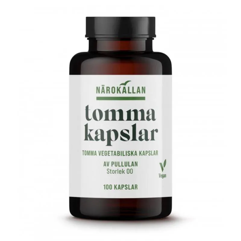 Närokällan Tomma Vegetabiliska Kapslar, 100 kaps