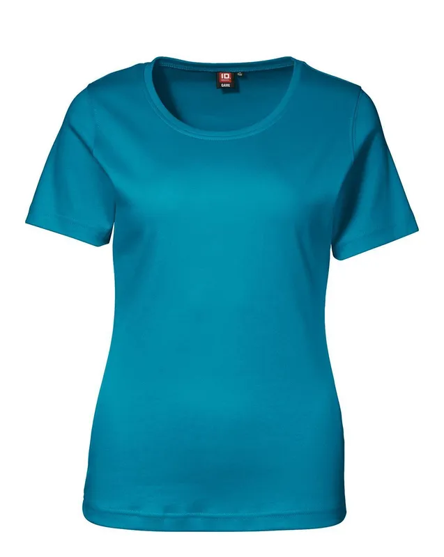 ID Interlock T-shirt för Kvinnor Turkos (#1781)