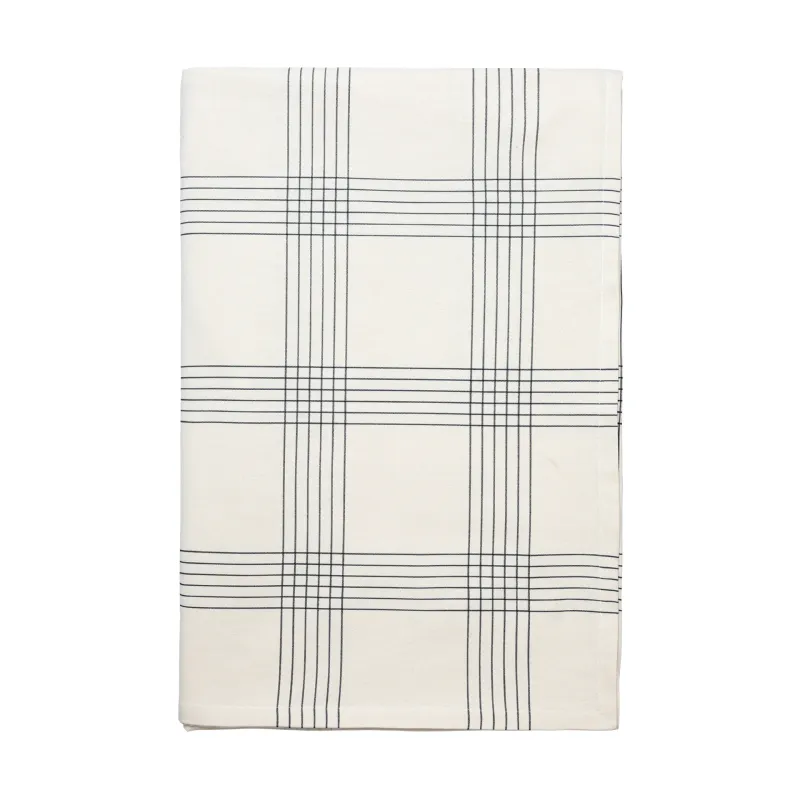 Broste Copenhagen Alice bordsduk 160×200 cm, Black-Natural
