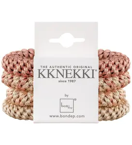 Kknekki Hårsnoddar - 4-pack - Rosa/Beige