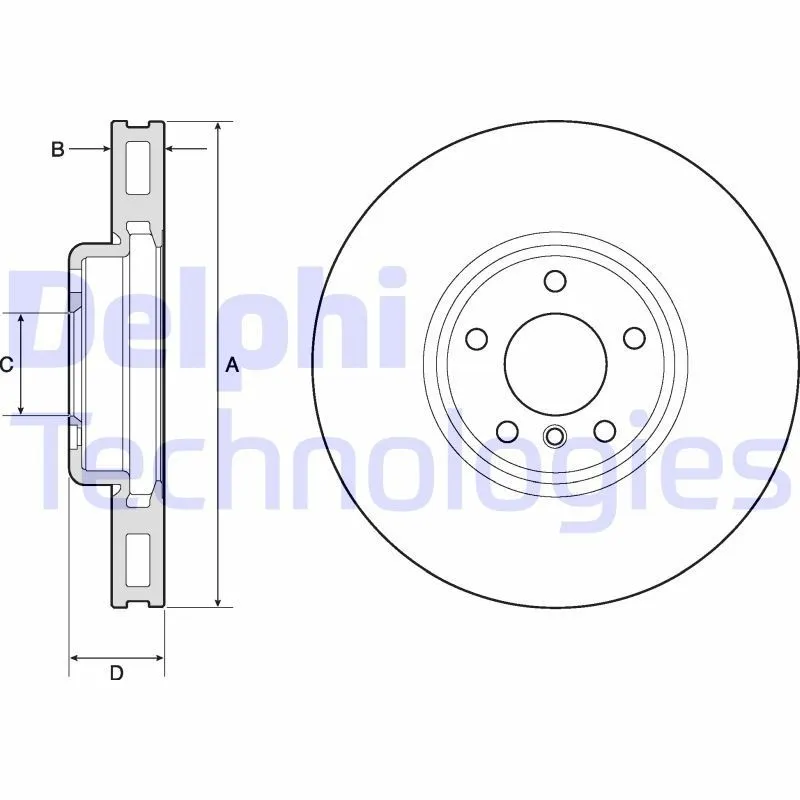 Bromsskiva DELPHI BG9156C