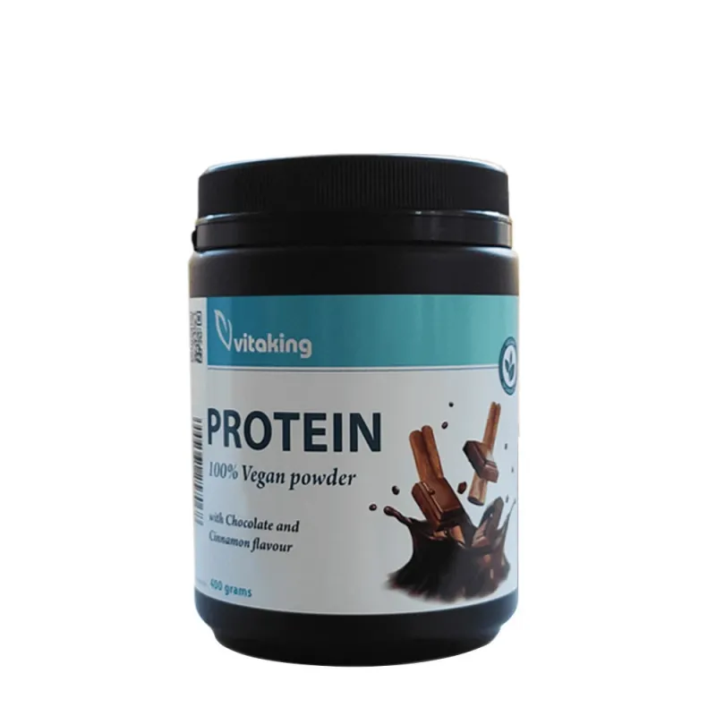 Vitaking – 100% Veganskt Proteinpulver, 400 g, Choklad Kanel