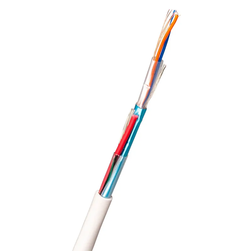 Nexans FLAQQBR Larmkabel 8 mm ytterdiameter, vit 500 m, bobin