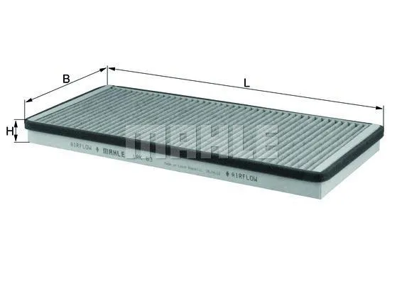Kupéfilter MAHLE LAK 83