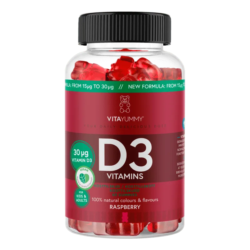VitaYummy D3 Raspberry 60 gummies
